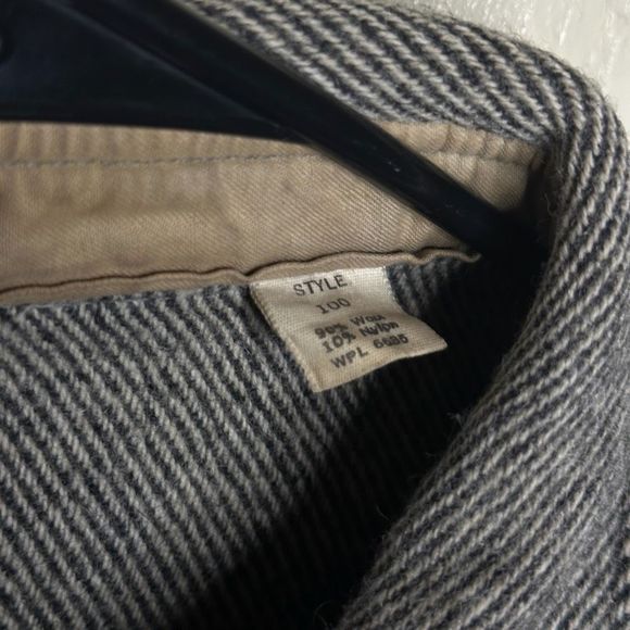 Vintage Woolrich Herringbone Wool Button Mackinaw Cruiser Jacket XL - Picture 5 of 6